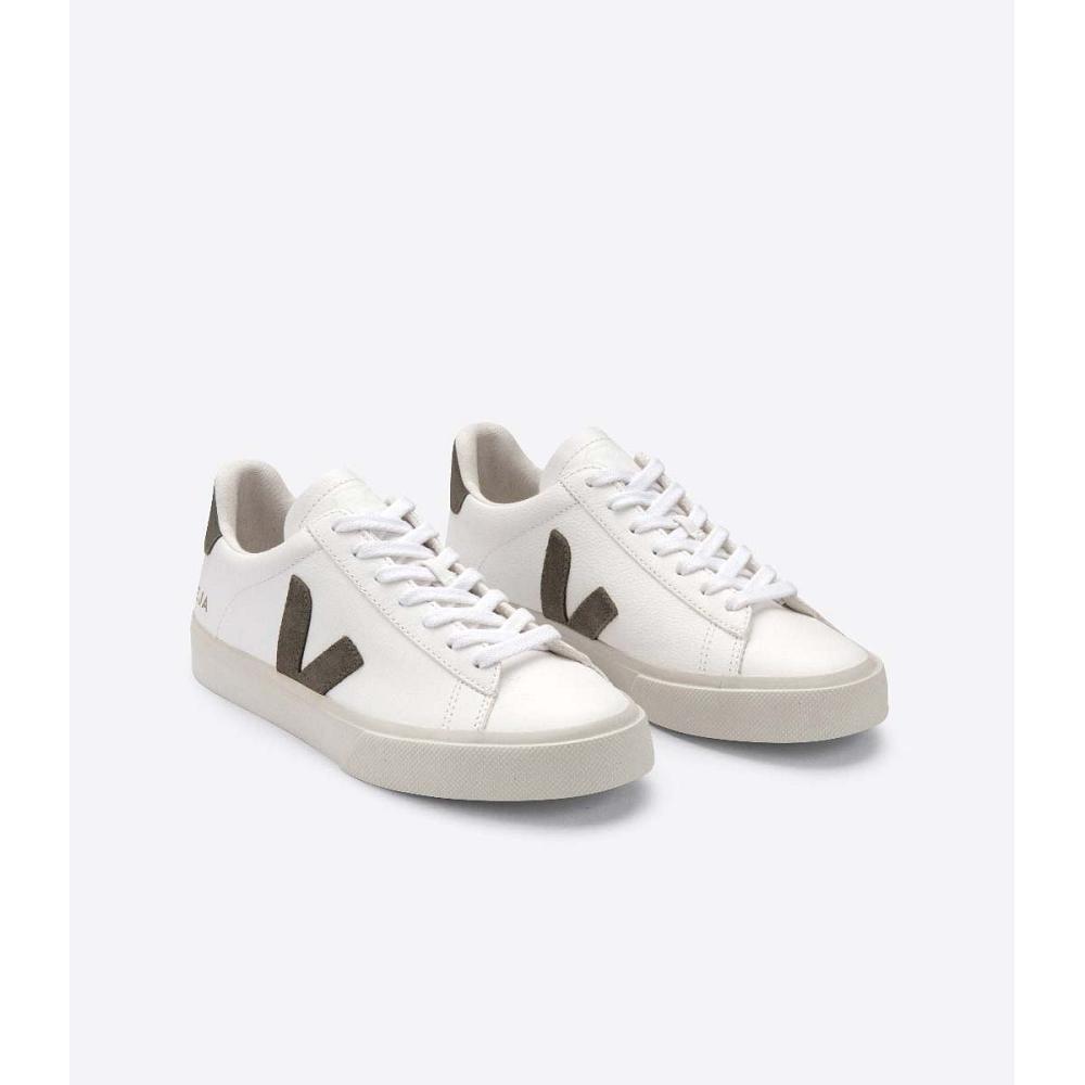 Low Tops Sneakers γυναικεια Veja CAMPO CHROMEFREE White/Khaki | GR 593KOR